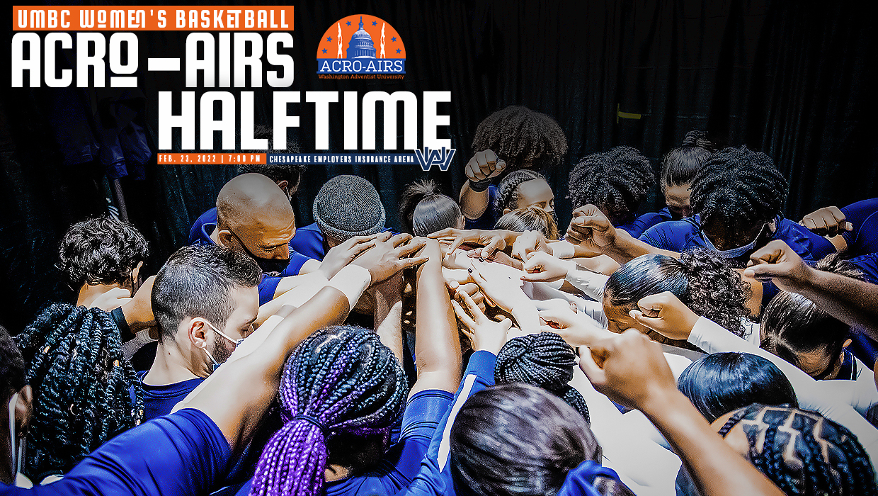 Acro-Airs Travels to Baltimore to Perform at UMBC Women's Basketball Halftime